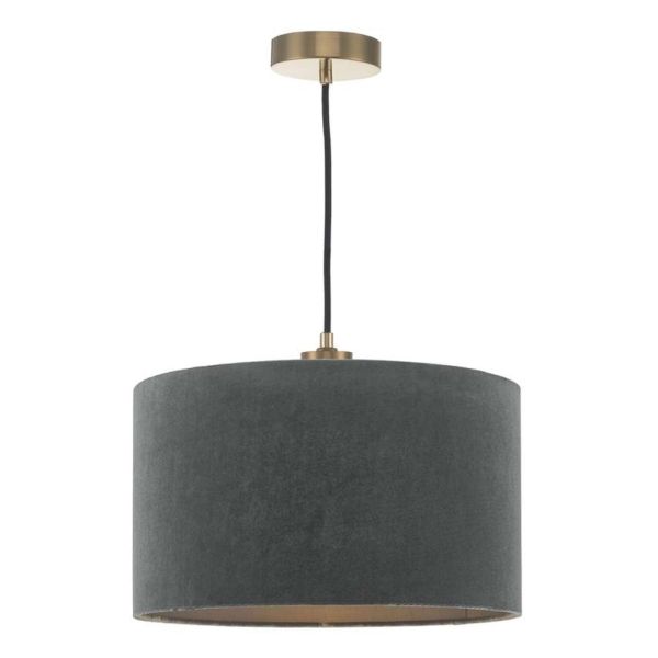 Lampa wisząca Dar Lighting SP6563 + AKA6539 Akavia 1 Light Suspension Bronze