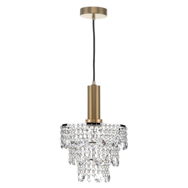 Lampa wisząca Dar Lighting SP6563 + CYB6550 Cybil 1 Light Suspension Bronze