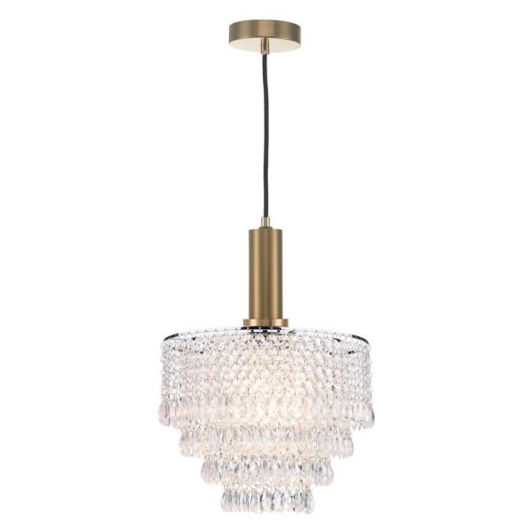 Lampa wisząca Dar Lighting SP6563 + DIO6508 Dionne 1 Light Suspension Bronze