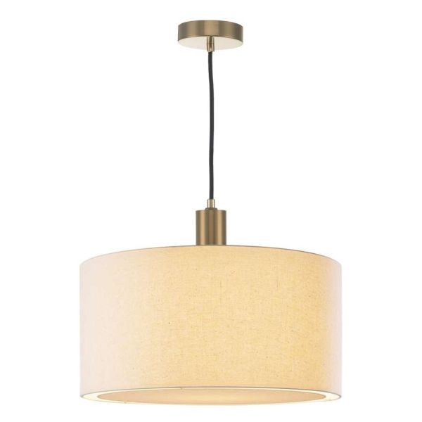 Lampa wisząca Dar Lighting SP6563 + EDW6533 Edward 1 Light Suspension Bronze