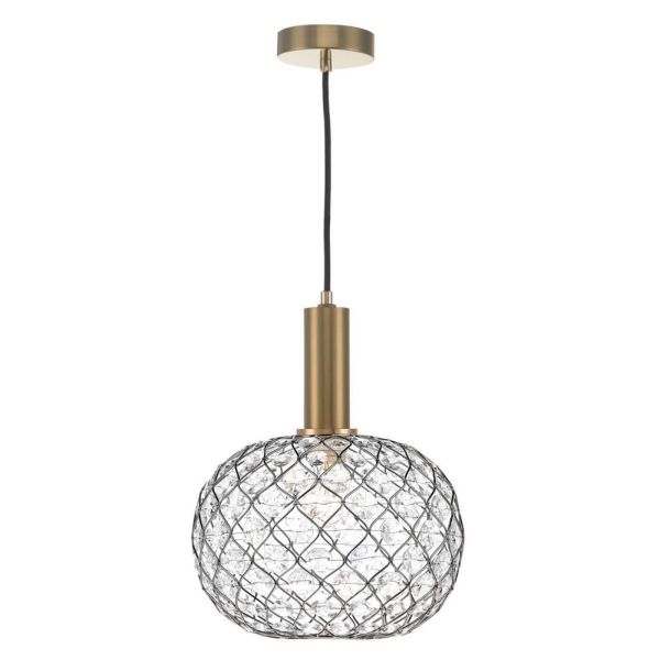 Підвісний світильник Dar Lighting SP6563 + JUA6550 Juanita 1 Light Suspension Bronze