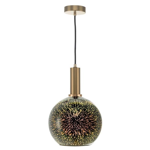 Lampa wisząca Dar Lighting SP6563 + KAI6550 1 Light Suspension Bronze