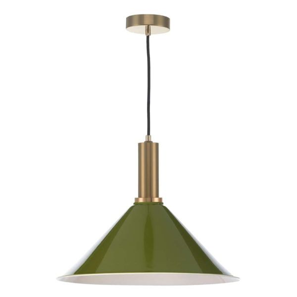 Підвісний світильник Dar Lighting SP6563 + KIN6524 Kinsley 1 Light Suspension Bronze