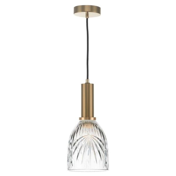 Підвісний світильник Dar Lighting SP6563 + MOT6508 Motif 1 Light Suspension Bronze