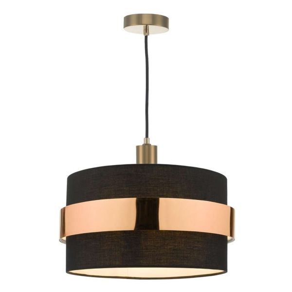 Lampa wisząca Dar Lighting SP6563 + OKI6522 1 Light Suspension Bronze