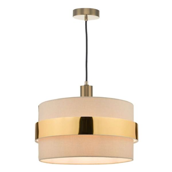 Lampa wisząca Dar Lighting SP6563 + OKI6529 1 Light Suspension Bronze