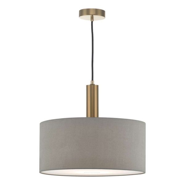 Lampa wisząca Dar Lighting SP6563 + RON6539 Ronda 1 Light Suspension Bronze