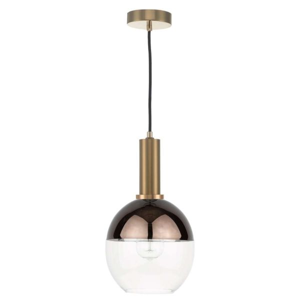 Lampa wisząca Dar Lighting SP6563 + RUE6563 1 Light Suspension Bronze