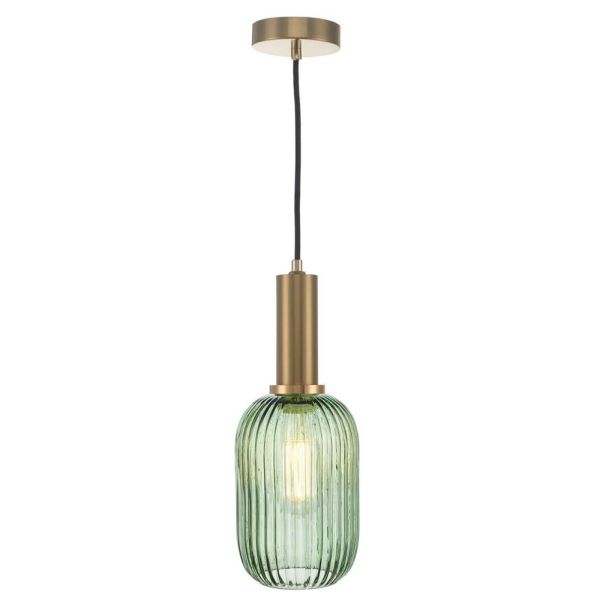 Lampa wisząca Dar Lighting SP6563 + SAW6524 Sawyer 1 Light Suspension Bronze