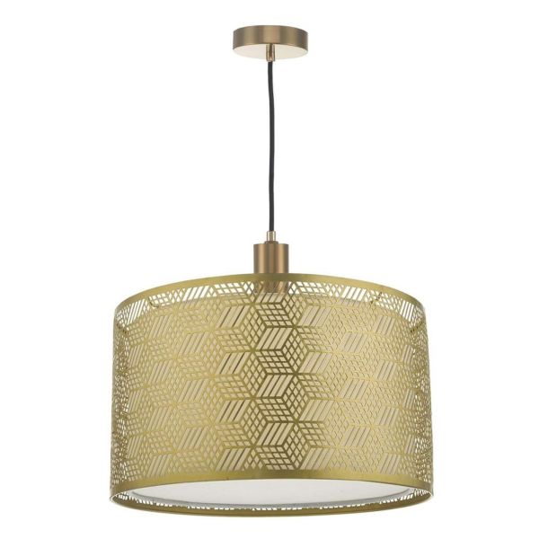 Lampa wisząca Dar Lighting SP6563 + TIN6535 Tino 1 Light Suspension Bronze