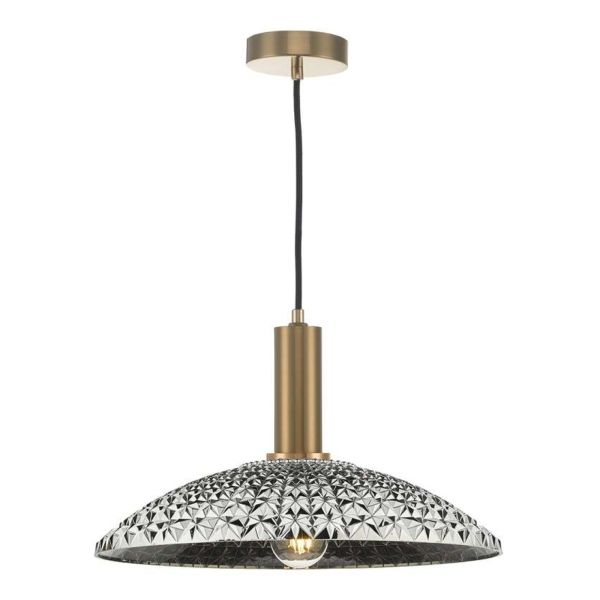 Lampa wisząca Dar Lighting SP6563 + YAT6510 Yatima 1 Light Suspension Bronze