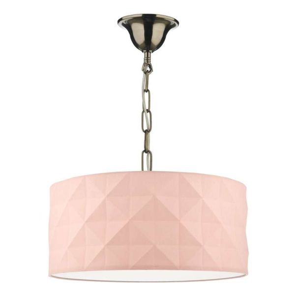 Підвісний світильник Dar Lighting SP6575 + AIS6503 Aisha 1 Light Antique Brass E27 Suspension With Chain