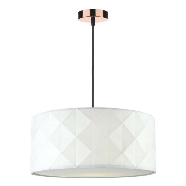 Підвісний світильник Dar Lighting SP8664 + AIS652 Aisha 1 Light E27 Decorative Suspension Copper