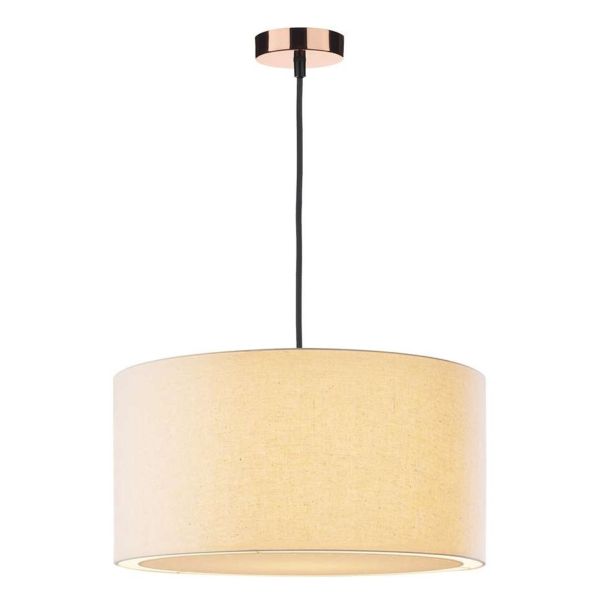 Lampa wisząca Dar Lighting SP8664 + EDW6533 Edward 1 Light E27 Decorative Suspension Copper