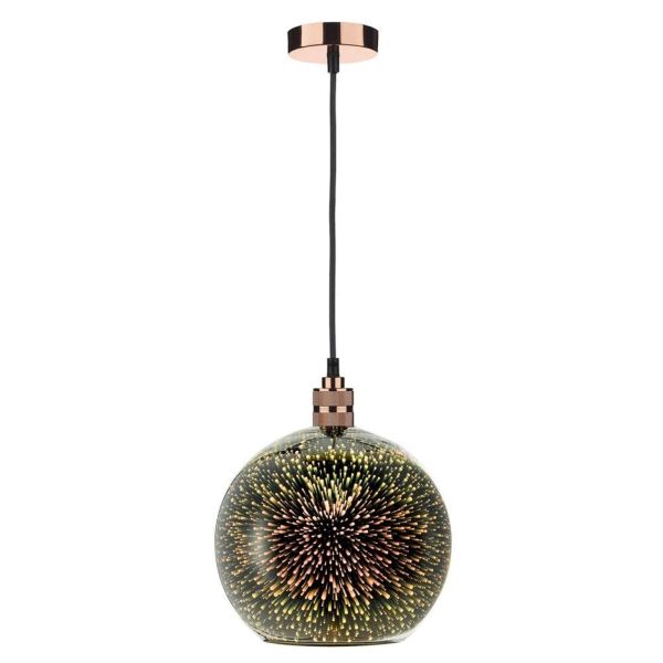 Підвісний світильник Dar Lighting SP8664 + KAI6550 1 Light E27 Decorative Suspension Copper