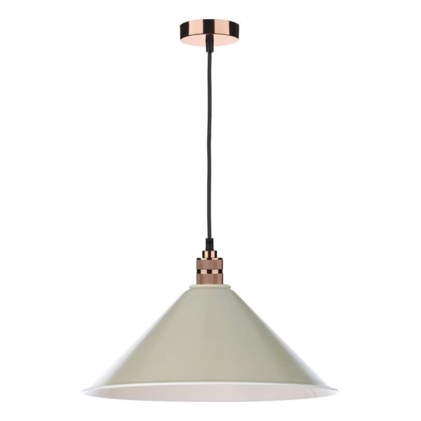 Lampa wisząca Dar Lighting SP8664 + KIN6501 Kinsley 1 Light E27 Decorative Suspension Copper