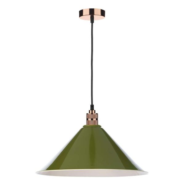 Lampa wisząca Dar Lighting SP8664 + KIN6524 Kinsley 1 Light E27 Decorative Suspension Copper