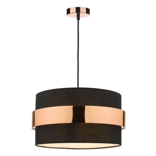 Підвісний світильник Dar Lighting SP8664 + OKI6522 1 Light E27 Decorative Suspension Copper