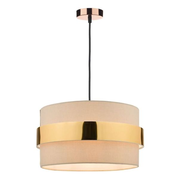 Підвісний світильник Dar Lighting SP8664 + OKI6529 1 Light E27 Decorative Suspension Copper