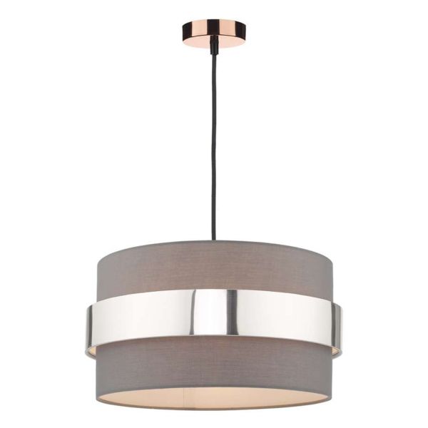 Підвісний світильник Dar Lighting SP8664 + OKI6539 1 Light E27 Decorative Suspension Copper