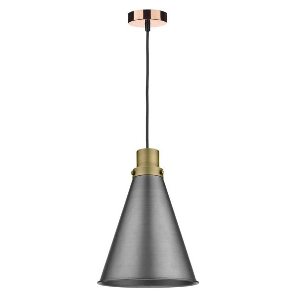 Підвісний світильник Dar Lighting SP8664 + POT8661 Potter 1 Light E27 Decorative Suspension Copper