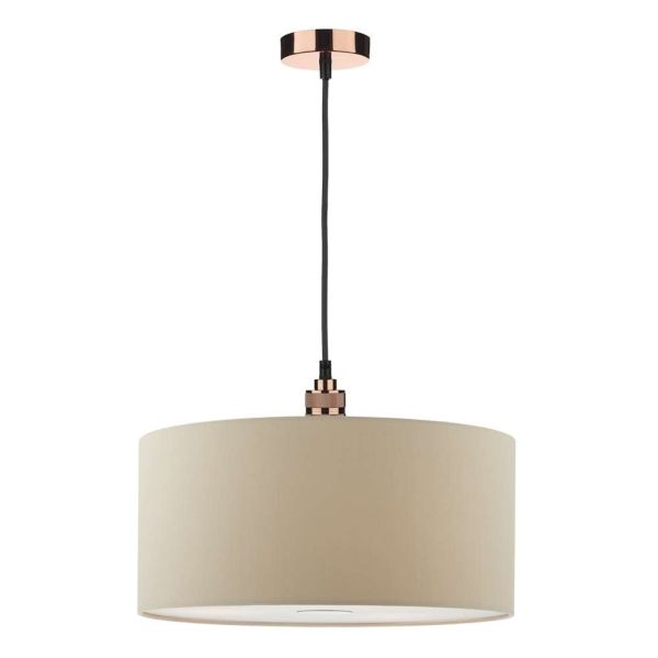 Lampa wisząca Dar Lighting SP8664 + RON6529 Ronda 1 Light E27 Decorative Suspension Copper