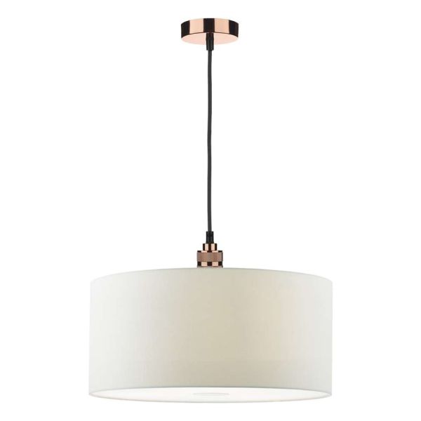 Підвісний світильник Dar Lighting SP8664 + RON652 Ronda 1 Light E27 Decorative Suspension Copper