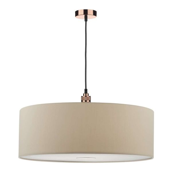 Lampa wisząca Dar Lighting SP8664 + RON8629 Ronda 1 Light E27 Decorative Suspension Copper