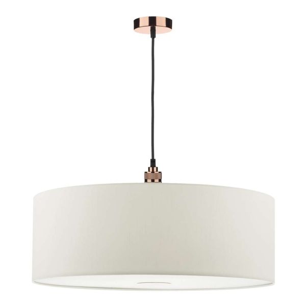 Підвісний світильник Dar Lighting SP8664 + RON862 Ronda 1 Light E27 Decorative Suspension Copper