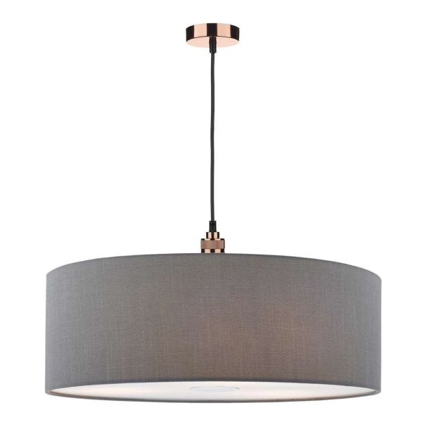 Підвісний світильник Dar Lighting SP8664 + RON8639 Ronda 1 Light E27 Decorative Suspension Copper