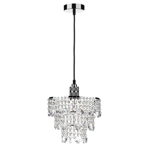 Lampa wisząca Dar Lighting SP8667 + CYB6550 Cybil 1 Light E27 Decorative Suspension Gun Metal