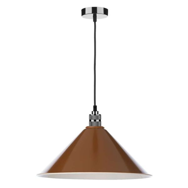 Lampa wisząca Dar Lighting SP8667 + KIN6531 Kinsley 1 Light E27 Decorative Suspension Gun Metal