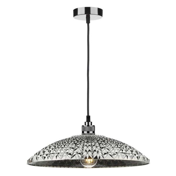 Lampa wisząca Dar Lighting SP8667 + YAT6510 Yatima 1 Light E27 Decorative Suspension Gun Metal