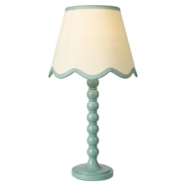 Lampa stołowa Dar Lighting SPO4223-POM1023 Spool Table Lamp Blue With Shade
