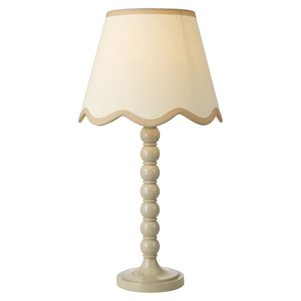 Lampa stołowa Dar Lighting SPO4229-POM1029 Spool Table Lamp Taupe With Shade