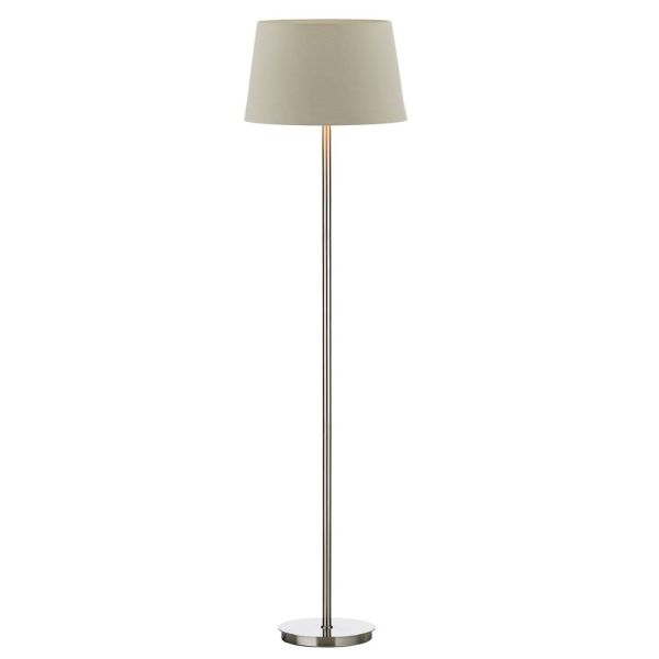 Торшер Dar Lighting TUS4946 + CEZ1629 Cezanne Tuscan Floor Lamp Satin Chrome