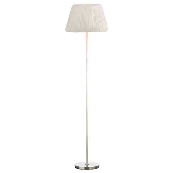 Lampa podłogowa Dar Lighting TUS4946 + ULY1615 Ulyana Tuscan Floor Lamp Satin Chrome