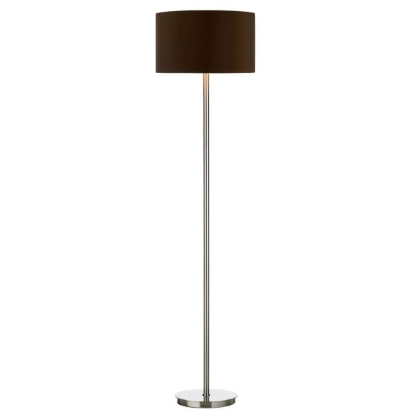 Торшер Dar Lighting TUS4946 + VOY1422 Voyage Tuscan Floor Lamp Satin Chrome