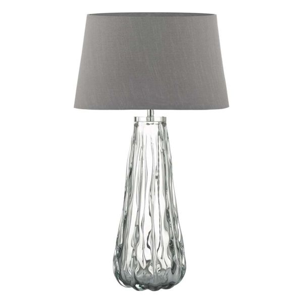 Lampa stołowa Dar Lighting VEZ4210 + CEZ1439 Cezanne Vezzano Table Lamp Smoked Glass