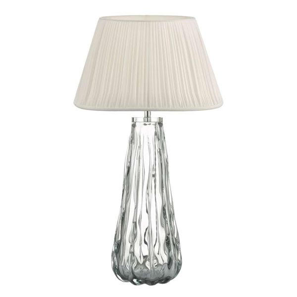 Lampa stołowa Dar Lighting VEZ4210 + ULY1415 Ulyana Vezzano Table Lamp Smoked Glass