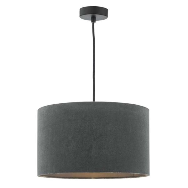 Lampa wisząca Dar Lighting WAC0161 + AKA6539 Akavia Waco 1 Light E27 Suspension Black Chrome Matt Black