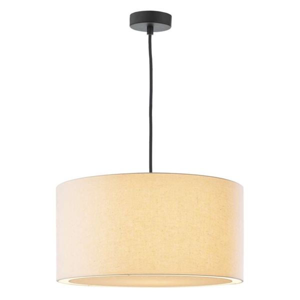 Lampa wisząca Dar Lighting WAC0161 + EDW6533 Edward Waco 1 Light E27 Suspension Black Chrome Matt Black