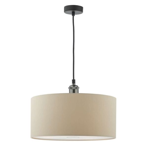 Підвісний світильник Dar Lighting WAC0161 + RON6529 Ronda Waco 1 Light E27 Suspension Black Chrome Matt Black