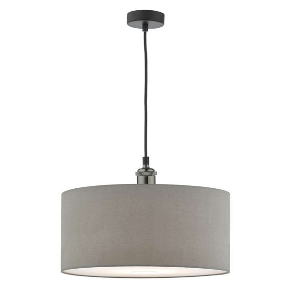 Підвісний світильник Dar Lighting WAC0161 + RON6539 Ronda Waco 1 Light E27 Suspension Black Chrome Matt Black