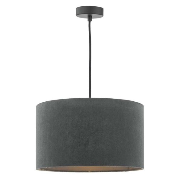 Lampa wisząca Dar Lighting WAC0164 + AKA6539 Akavia Waco 1 Light E27 Suspension Antique Copper Matt Black