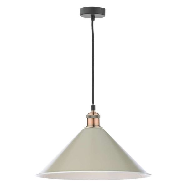 Lampa wisząca Dar Lighting WAC0164 + KIN6501 Kinsley Waco 1 Light E27 Suspension Antique Copper Matt Black