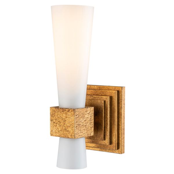 Kinkiet Elstead KRISTY-1WB-DG-OPAL Kristy 1 lt Distressed Gold