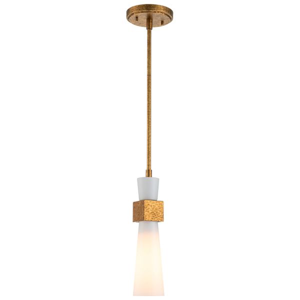 Lampa wisząca Elstead KRISTY-MP-DG-OPAL Kristy 1 lt Distressed Gold