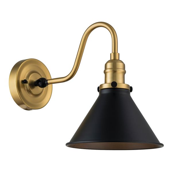 Бра Elstead PV1-AB-MB Provence 1 Light Aged Brass/Matte Black