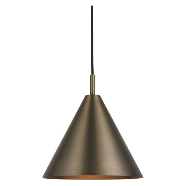 Lampa wisząca Endon 102892 Cape Pendant, Brushed antique bronze plate
